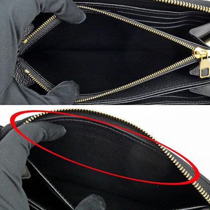 Louis Vuitton Empreinte Noir Zippy Wallet Monogram Black Leather — view 9
