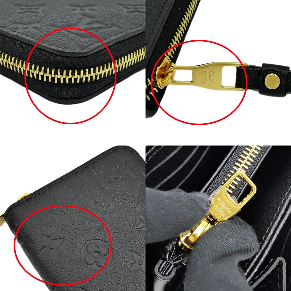 Louis Vuitton Empreinte Noir Zippy Wallet Monogram Black Leather — view 5