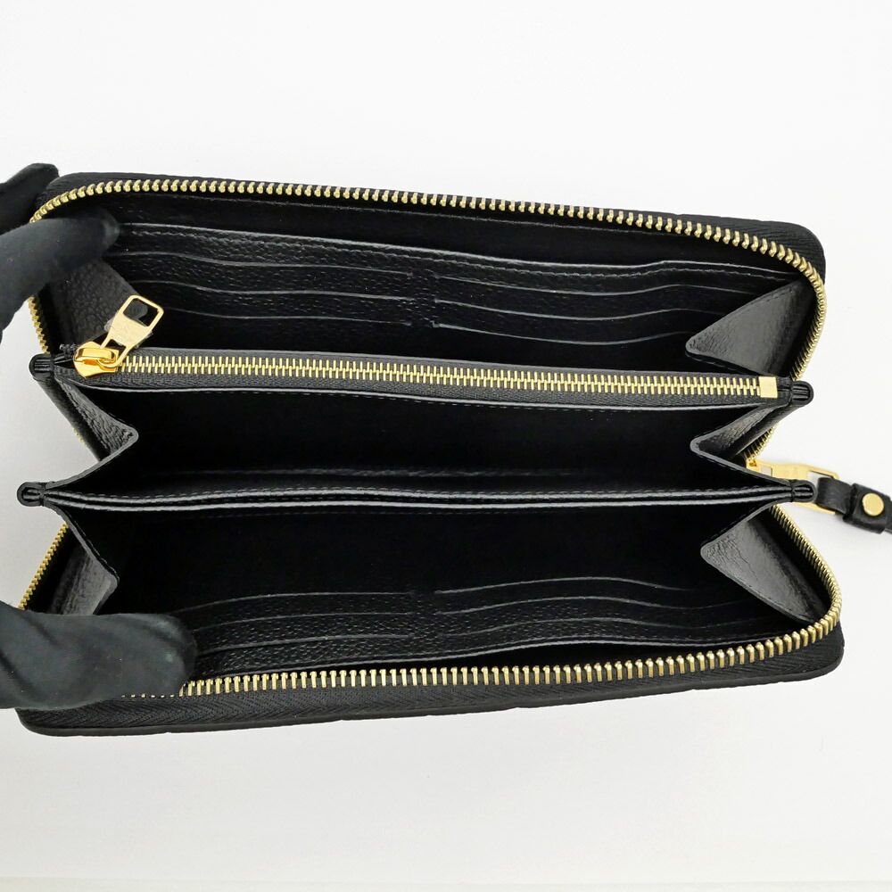 Louis Vuitton Empreinte Noir Zippy Wallet Monogram Black Leather — view 6