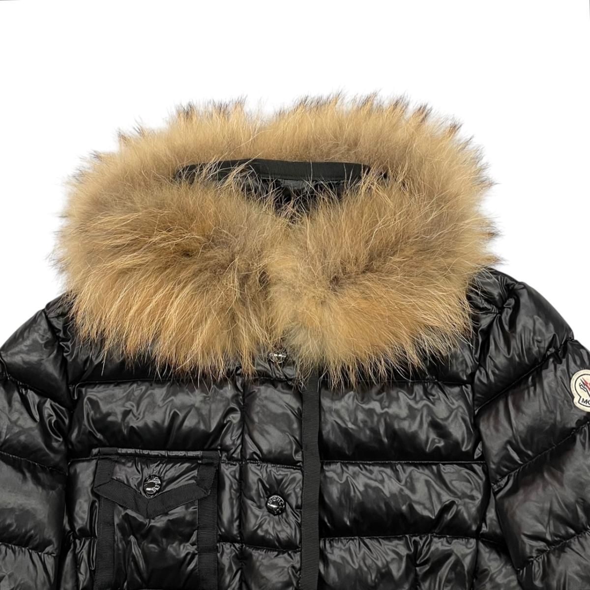 Moncler Mont Cles Down Jacket Barbel 4 Sizes Fur Black — view 3