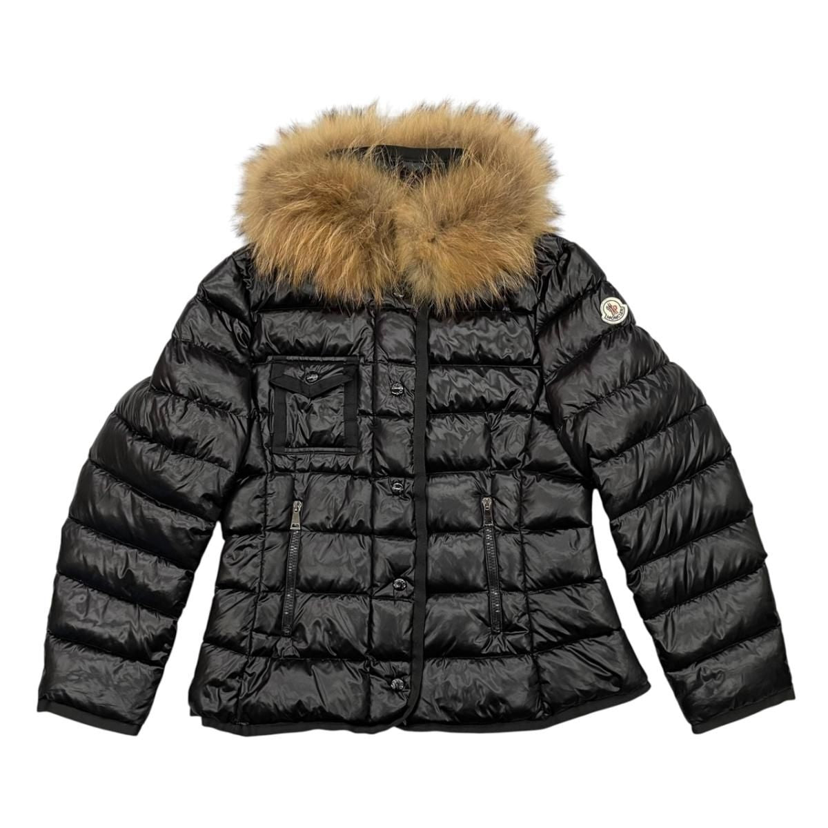 Moncler Mont Cles Down Jacket Barbel 4 Sizes Fur Black