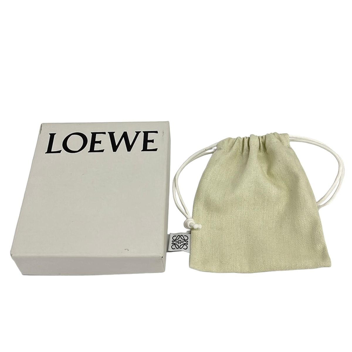 Loewe Bangle Leather Gray Beige Light Green Set Bracelet — view 5