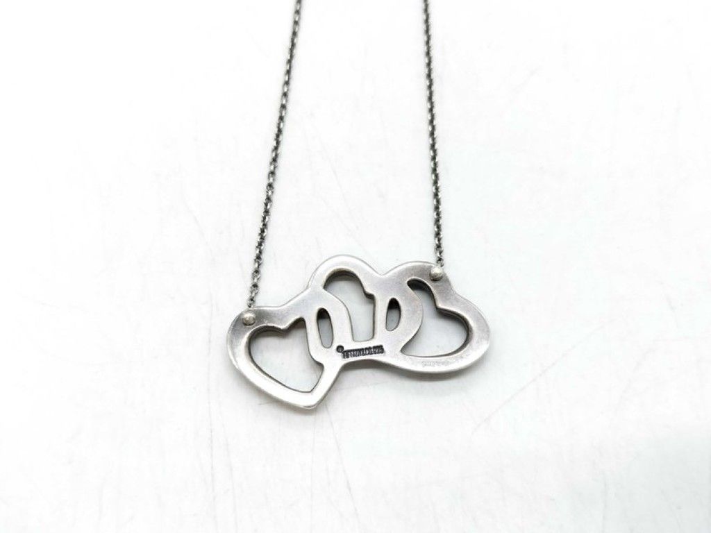 Tiffany & Co Necklace Triple Open Silver — view 2