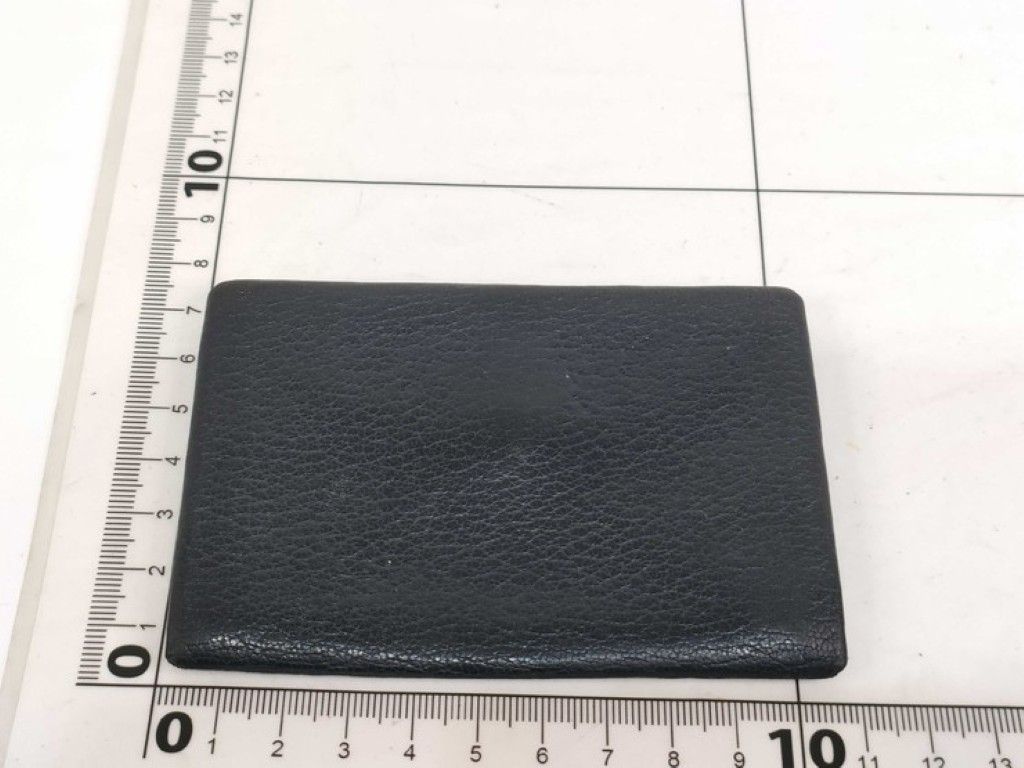 Hermes Card Case Calvi Navy Chevre Silver — view 2