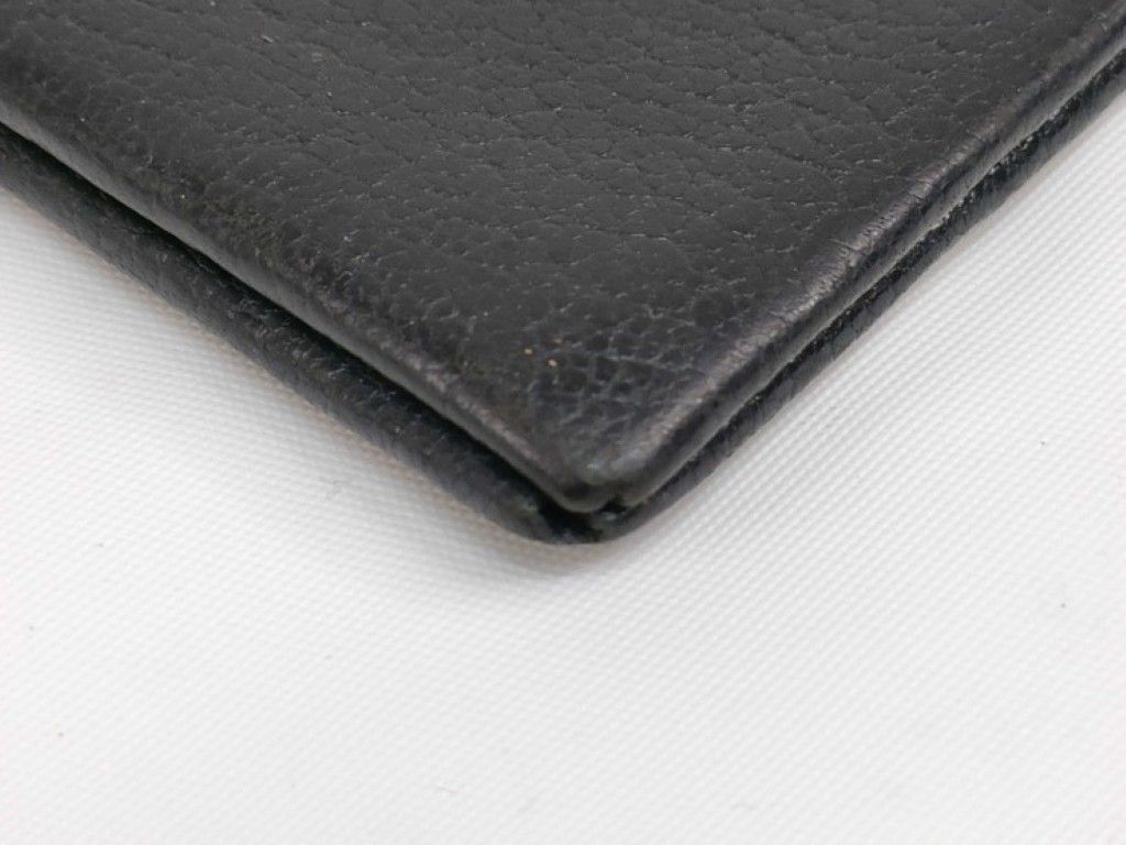 Hermes Card Case Calvi Navy Chevre Silver — view 3