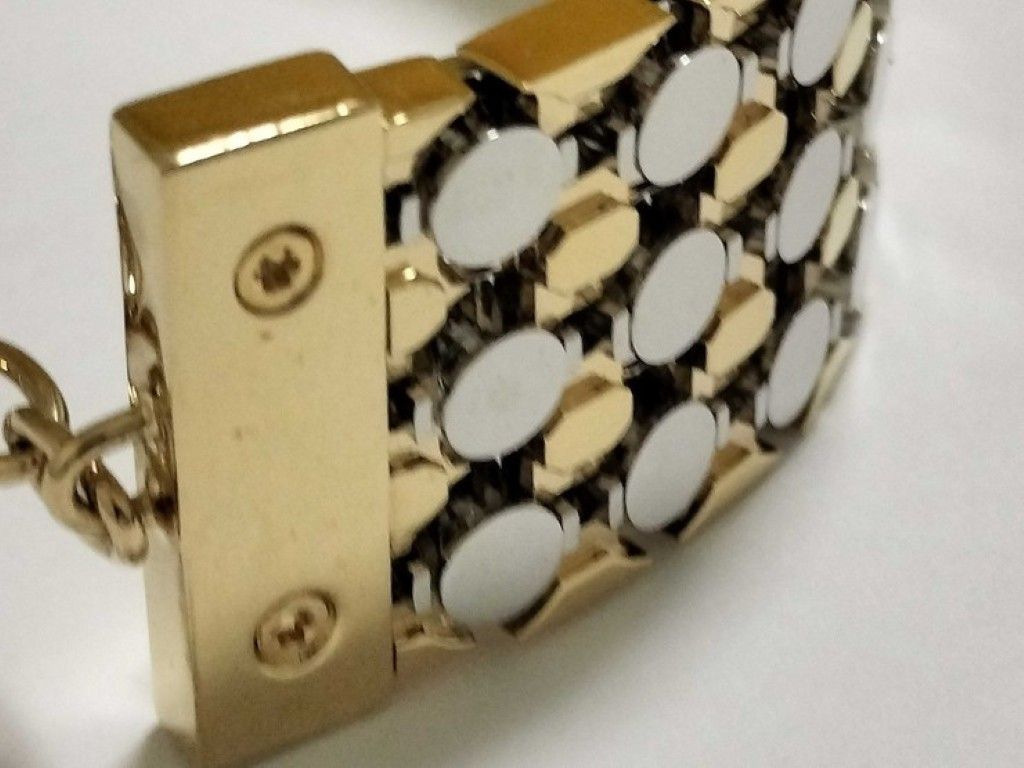 Louis Vuitton Bracelet Futura Gold Silver Metal Monogram — view 6