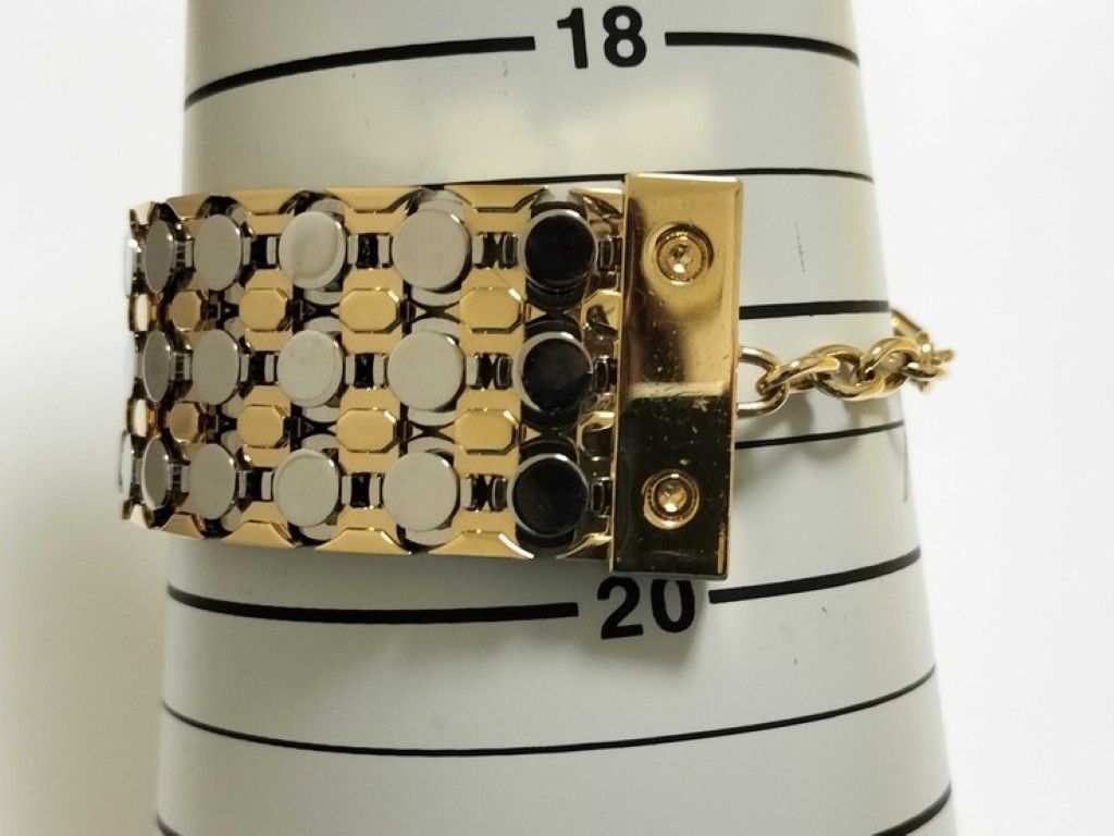 Louis Vuitton Bracelet Futura Gold Silver Metal Monogram — view 4