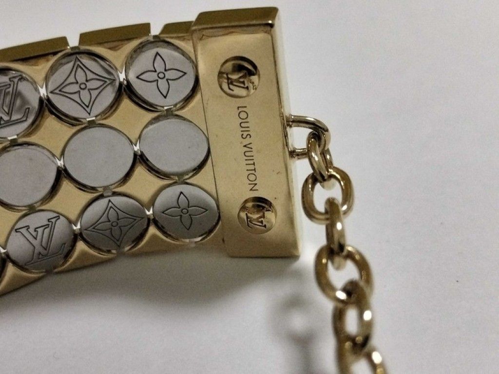 Louis Vuitton Bracelet Futura Gold Silver Metal Monogram — view 3
