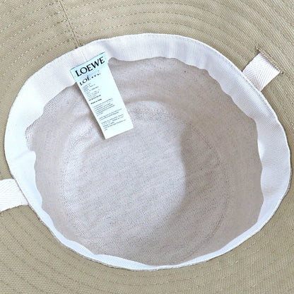Loewe Fisherman Hat Canvas Sand 58 Beige Logo — view 5