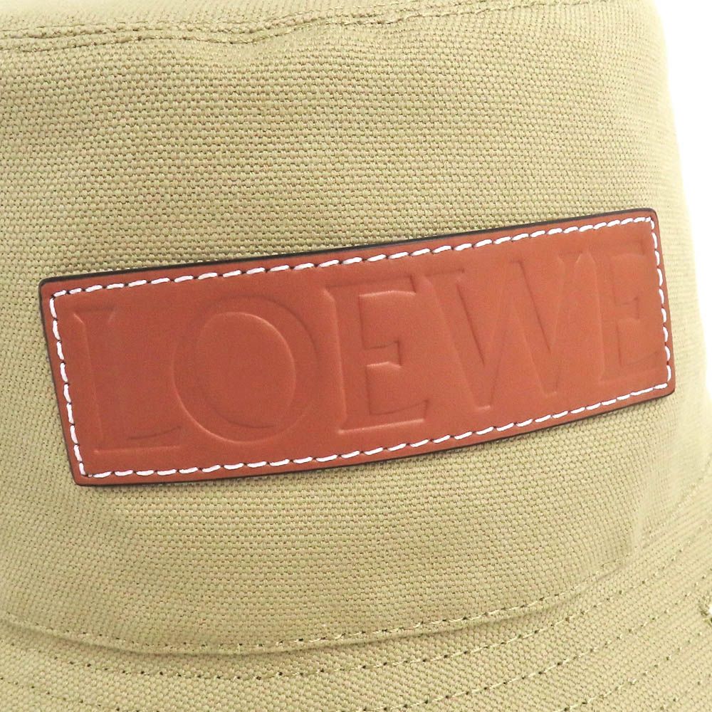 Loewe Fisherman Hat Canvas Sand 58 Beige Logo — view 6