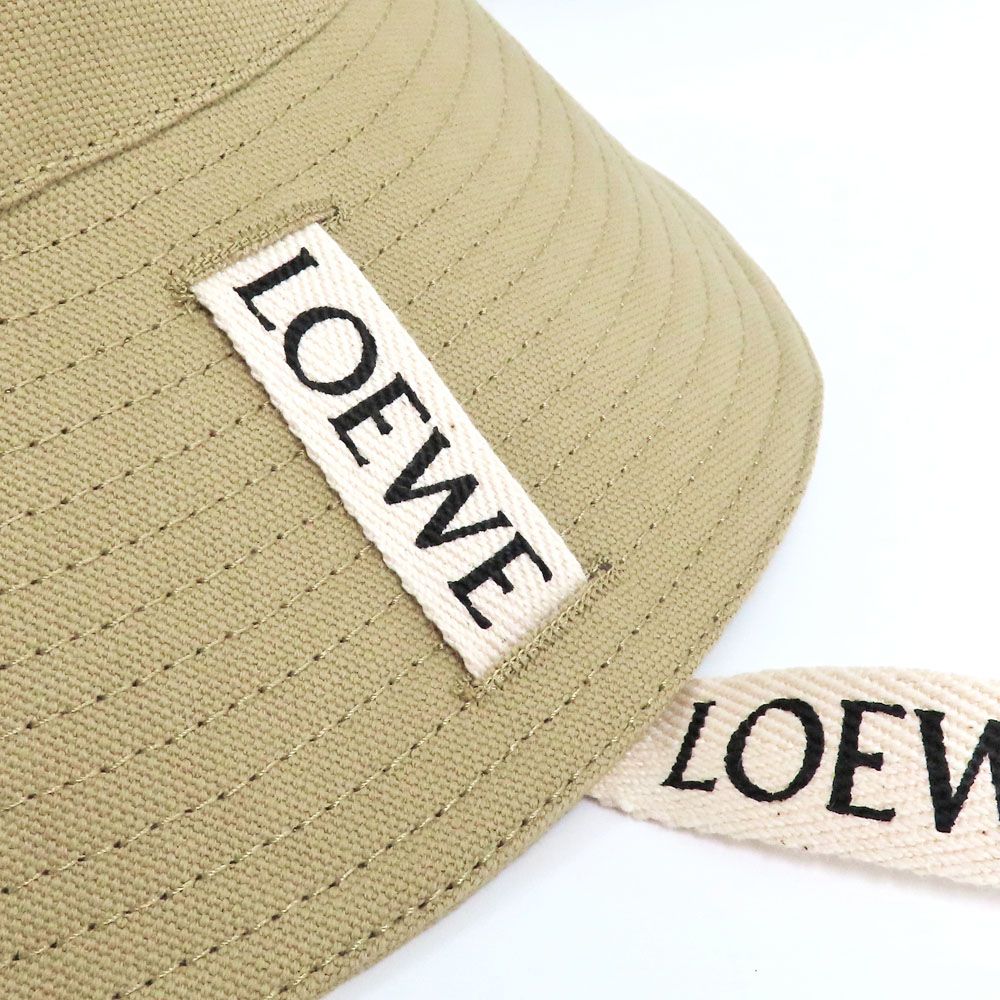 Loewe Fisherman Hat Canvas Sand 58 Beige Logo — view 7