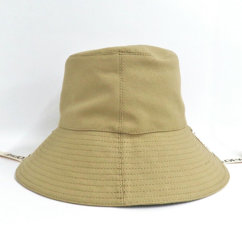 Loewe Fisherman Hat Canvas Sand 58 Beige Logo — view 2