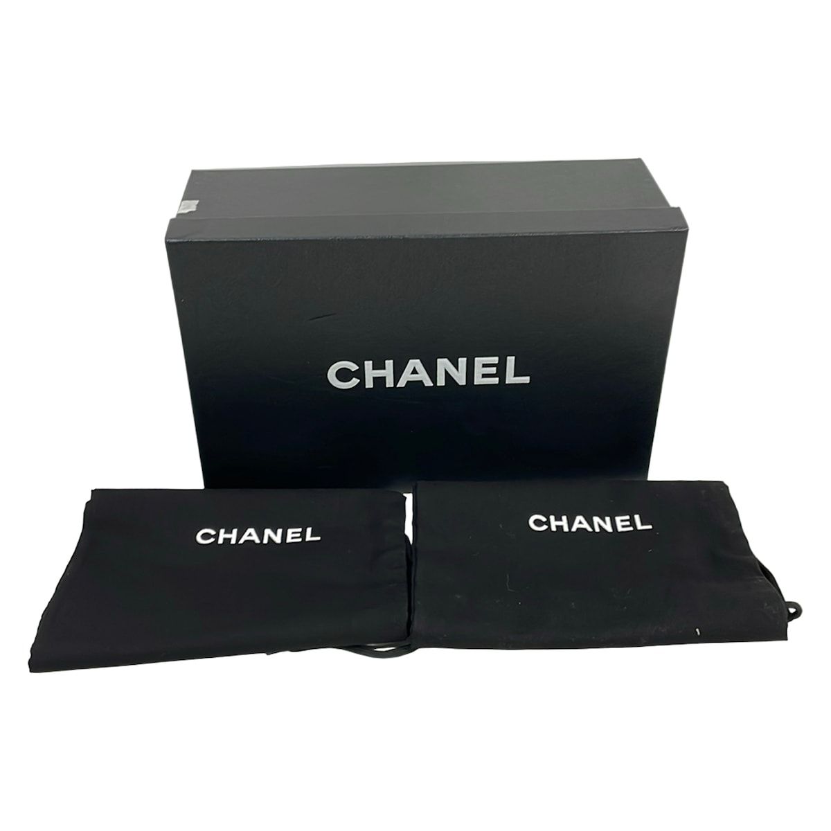 Chanel Flat Shoes 36 C Red Ribbon CC Logo Ballet Lambskin — view 7