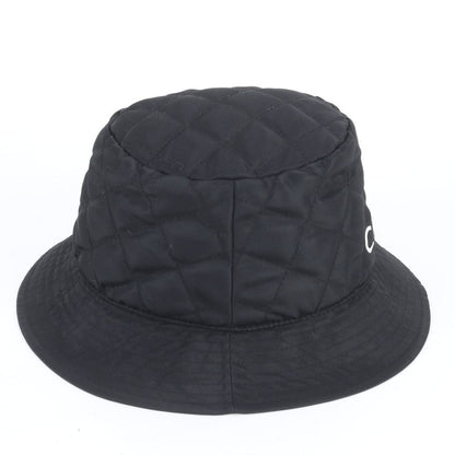 Celine Logo Quilted Bucket Hat Bakeha S Hat Black — view 3