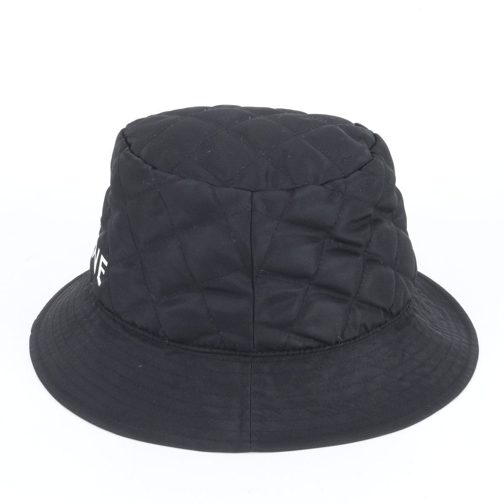Celine Logo Quilted Bucket Hat Bakeha S Hat Black — view 5