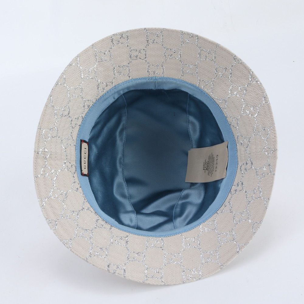 Gucci Tagged GG Lame Bucket Hat Bakeha M Hat — view 6
