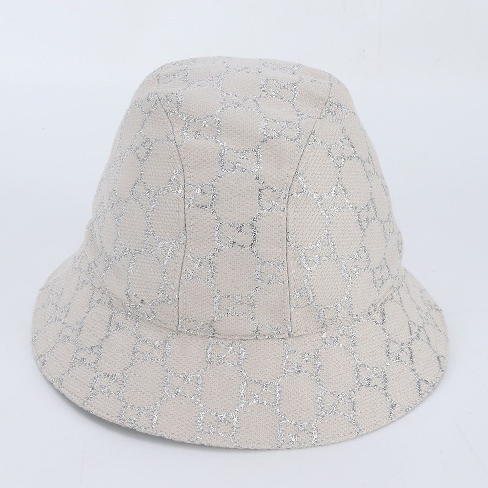 Gucci Tagged GG Lame Bucket Hat Bakeha M Hat — view 4