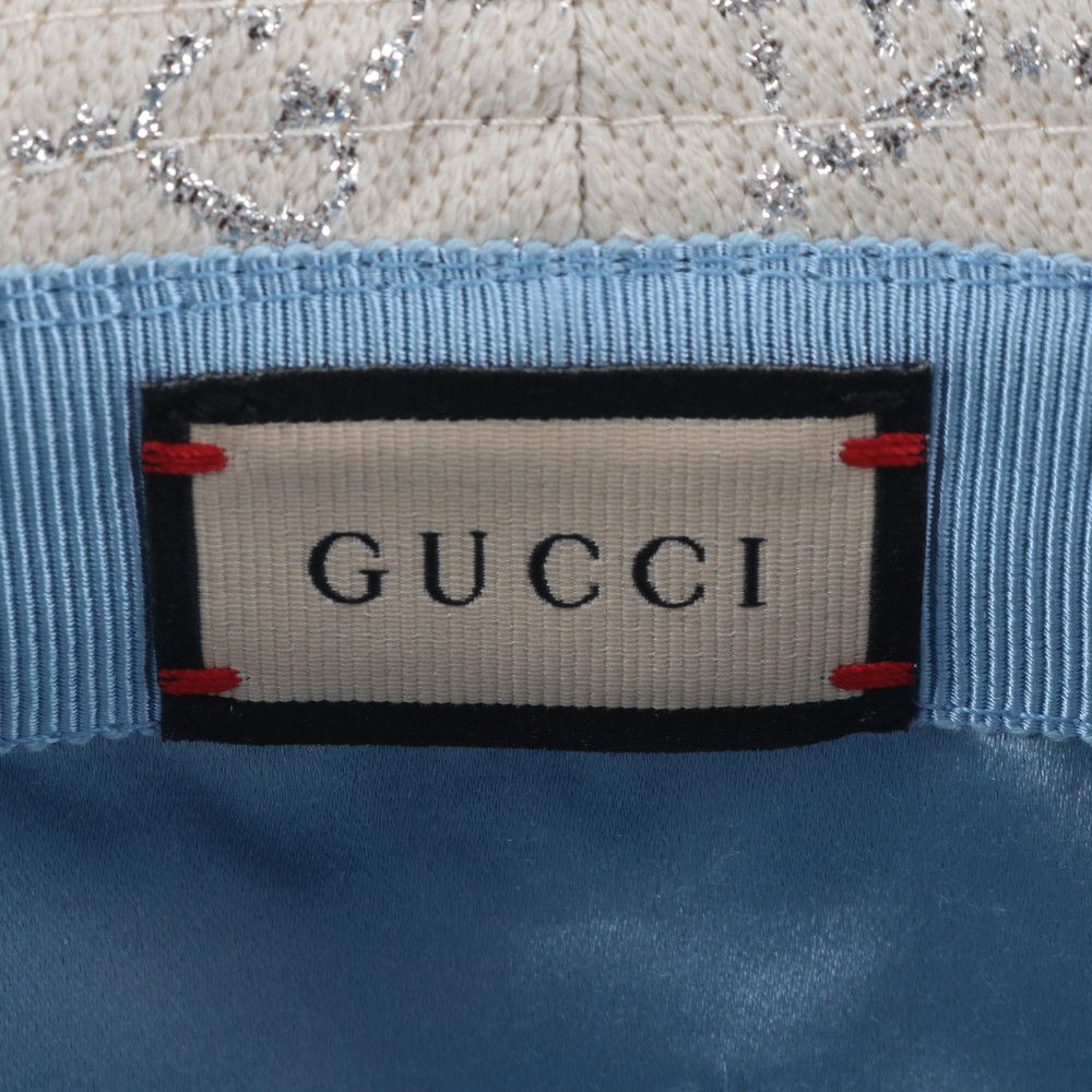 Gucci Tagged GG Lame Bucket Hat Bakeha M Hat — view 7