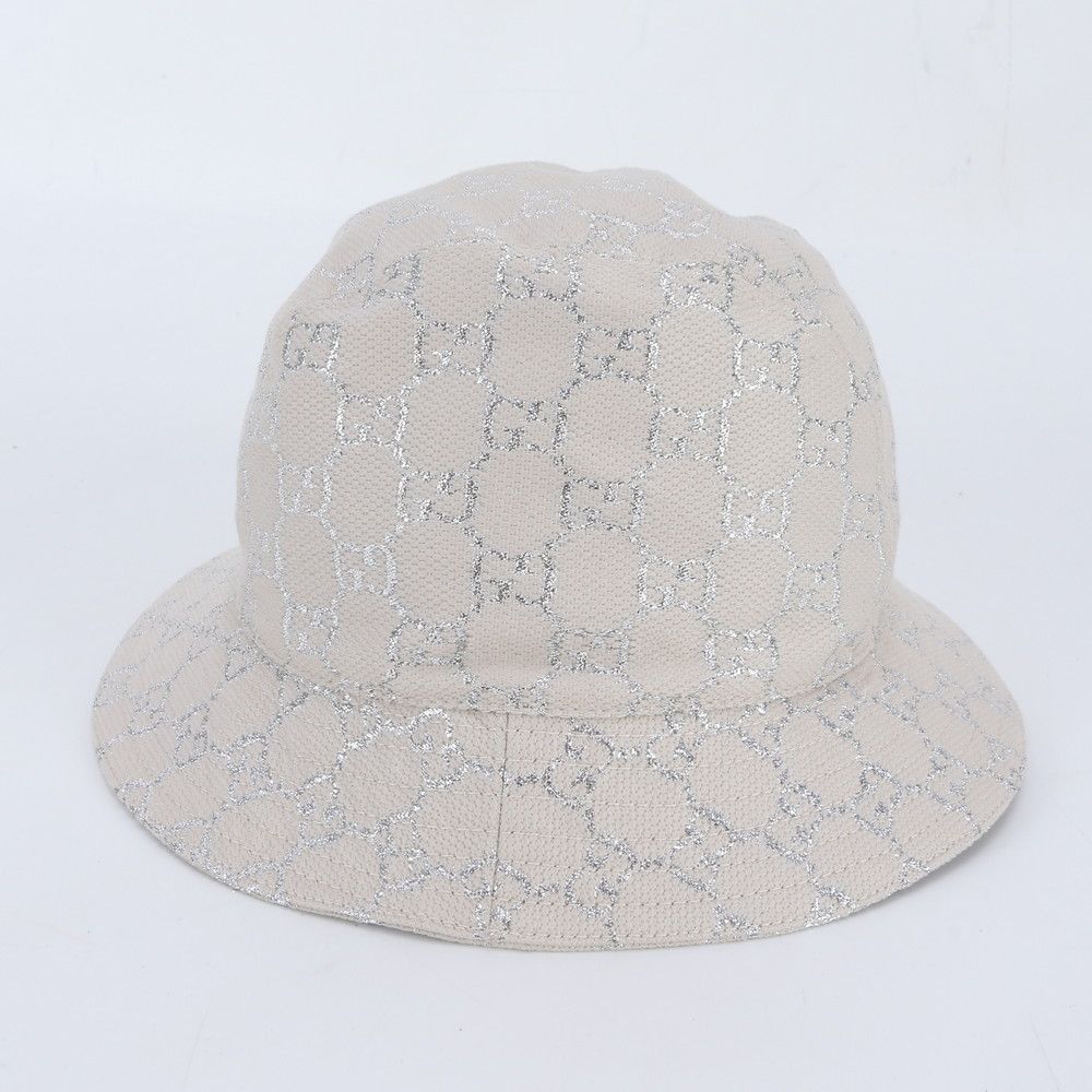 Gucci Tagged GG Lame Bucket Hat Bakeha M Hat — view 3