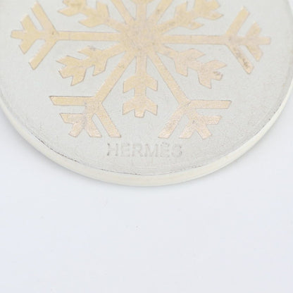Hermes Snowflake Motif 925 Sterling Silver Bag Charm Key Holder — view 5