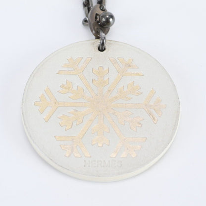 Hermes Snowflake Motif 925 Sterling Silver Bag Charm Key Holder — view 3