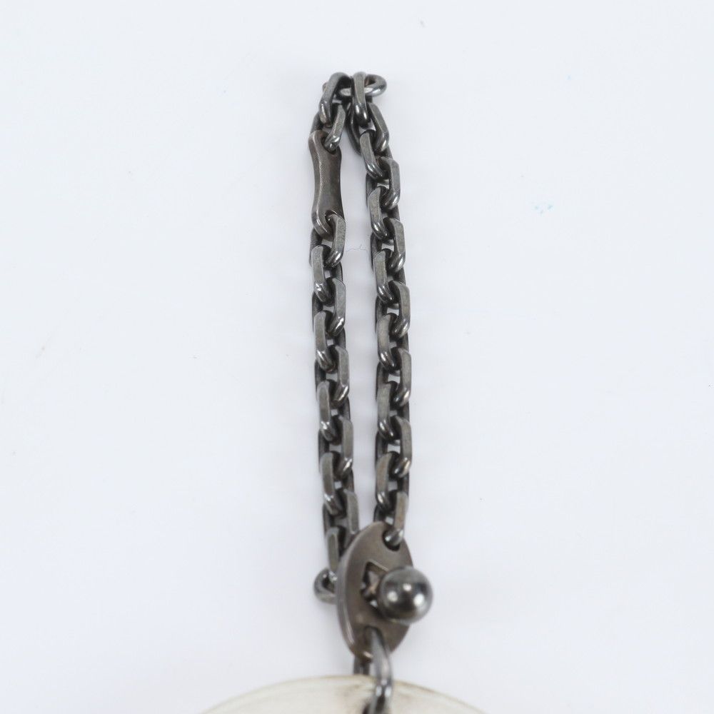 Hermes Snowflake Motif 925 Sterling Silver Bag Charm Key Holder — view 4