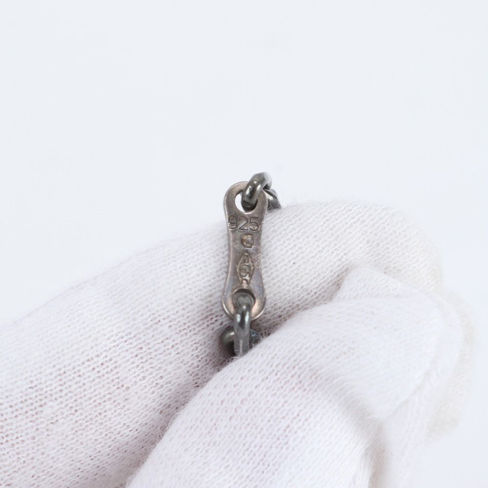 Hermes Snowflake Motif 925 Sterling Silver Bag Charm Key Holder — view 6