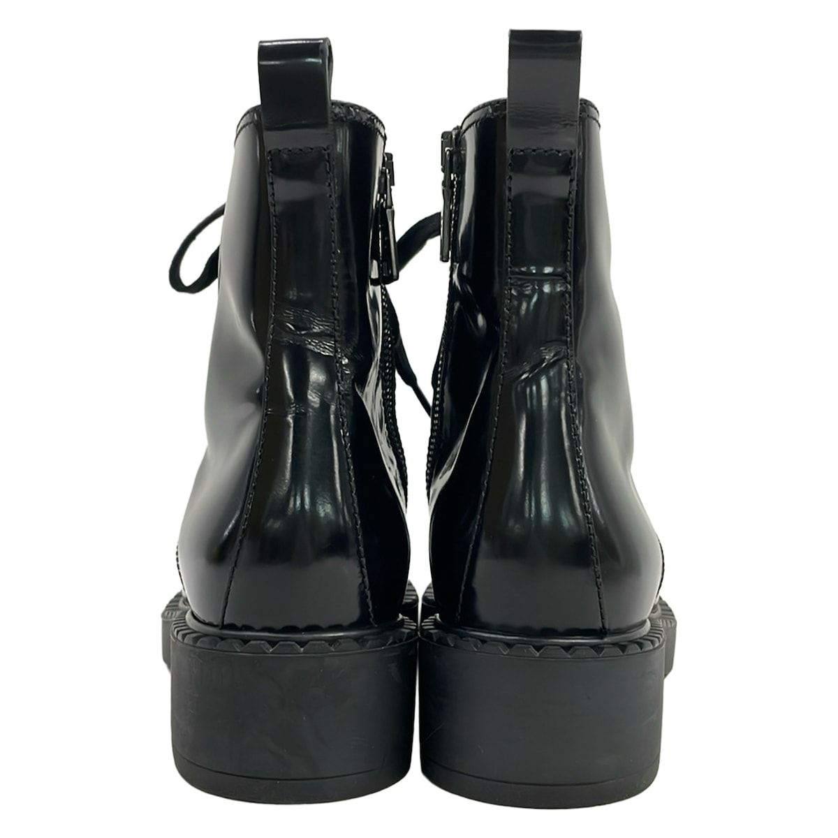 Prada Short Boots 36.5 Black Leather — view 3
