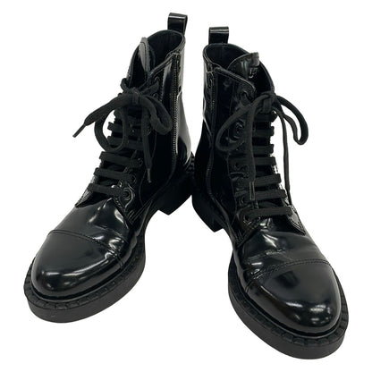 Prada Short Boots 36.5 Black Leather — view 2