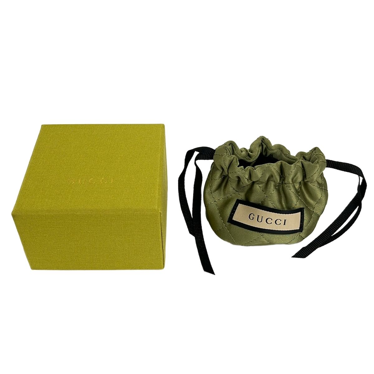 Gucci Ring Lion Head Gold Black — view 5