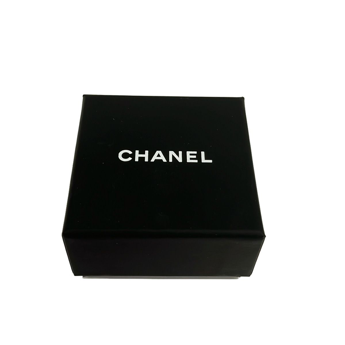 Chanel Earrings CC Logo Silver Green Rhinestone — view 4
