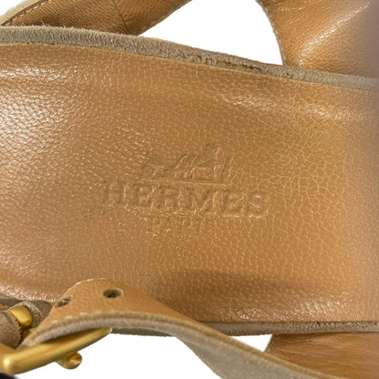 Hermes Sandals 37.5 Beige — view 5
