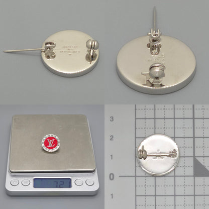 Louis Vuitton Supreme Collaboration Brooch LV Logo 1 of 3 Items Diameter 2.2 cm — view 8