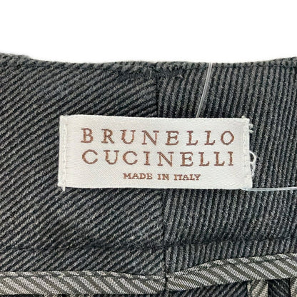 Brunello Cucinelli Pants I 38 Dark Gray Full Length — view 3