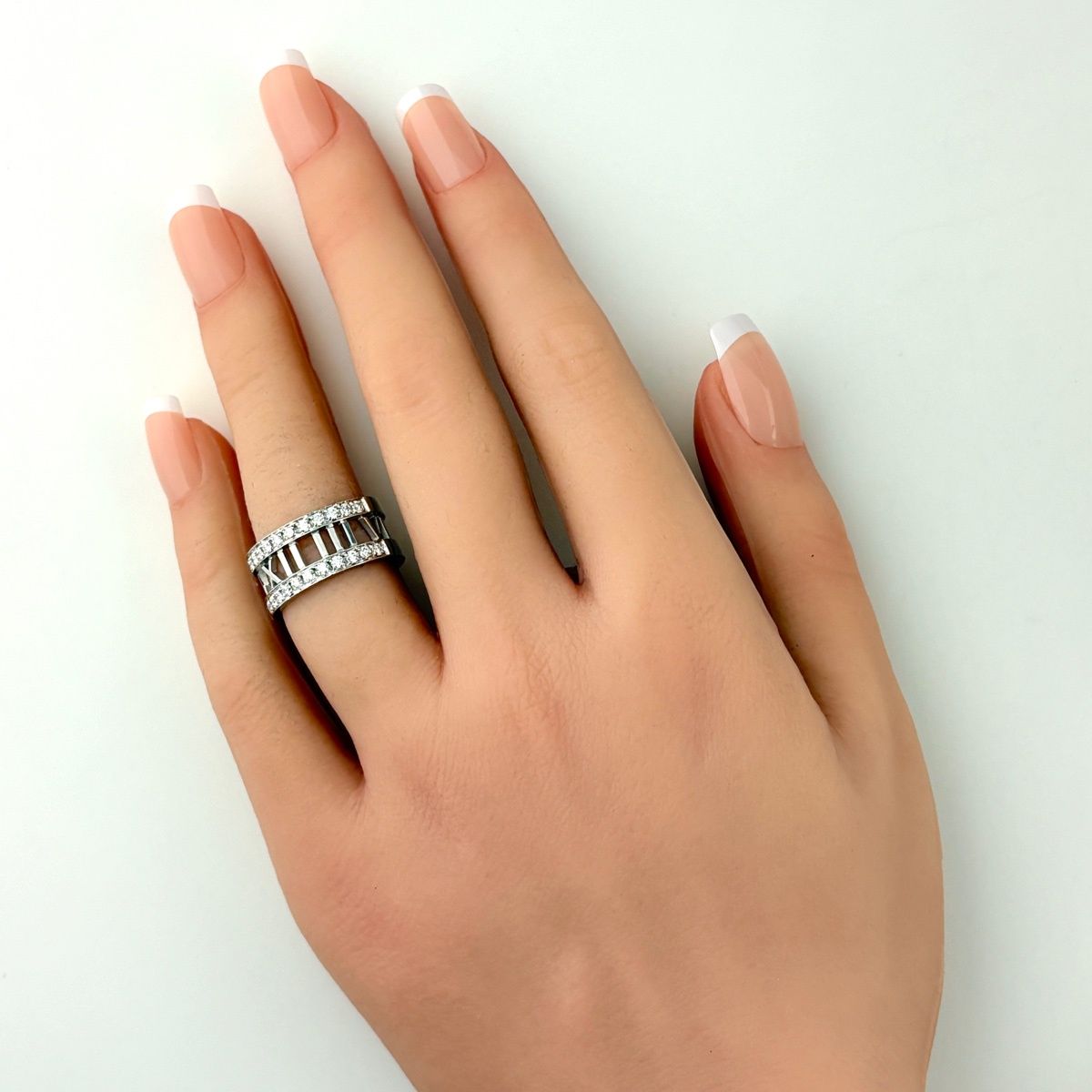 Tiffany & Co Atlas Sling Pave Diamond Ring — view 5