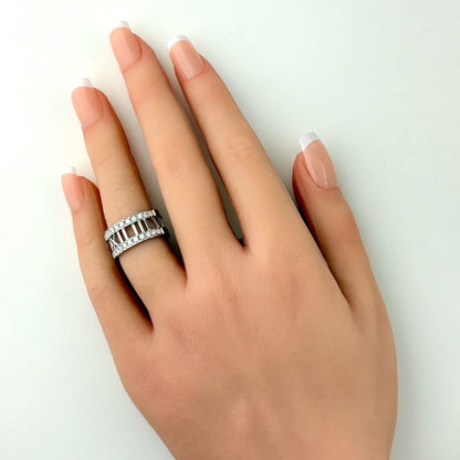 Tiffany & Co Atlas Sling Pave Diamond Ring — view 5