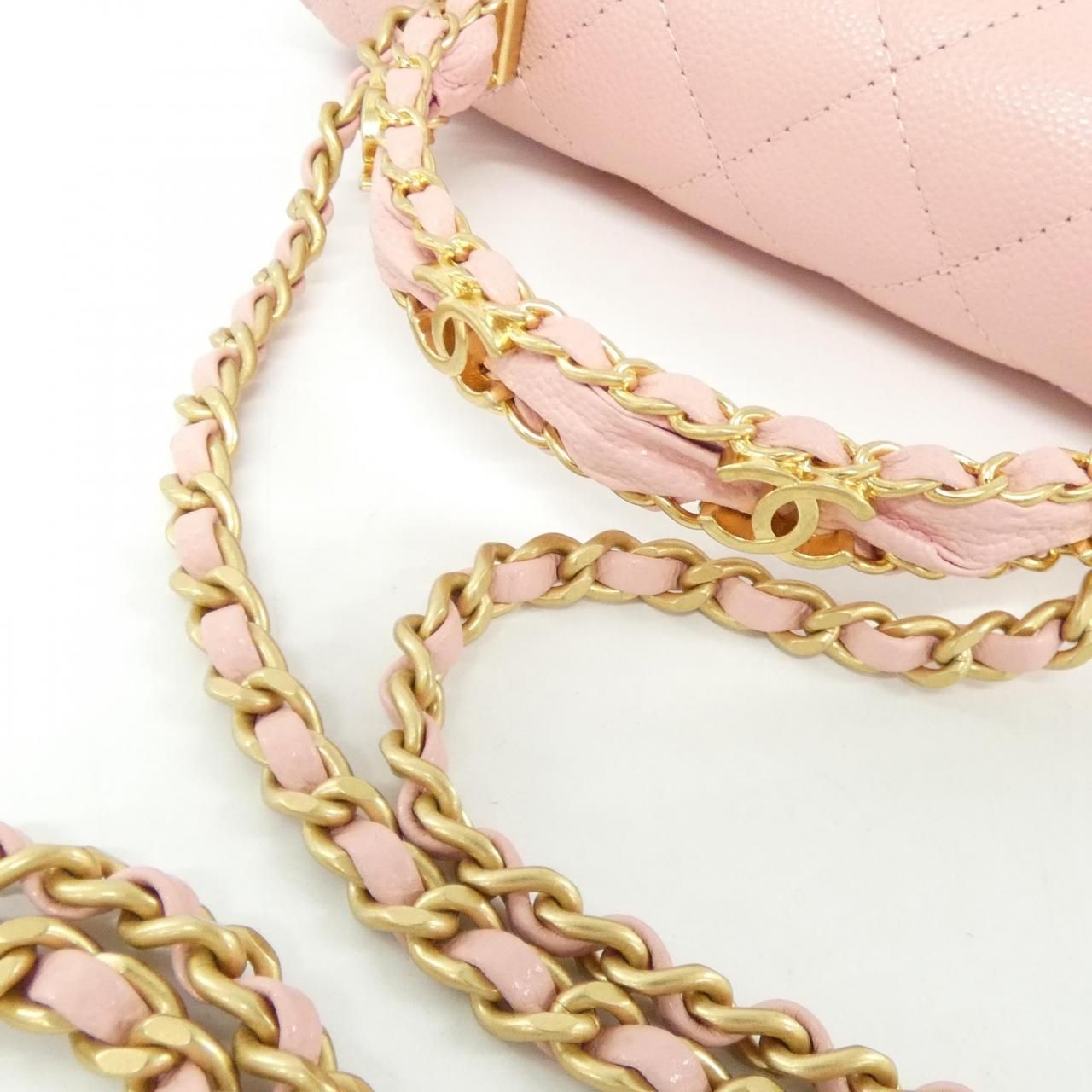 Chanel Chain Clutch Pink — view 4