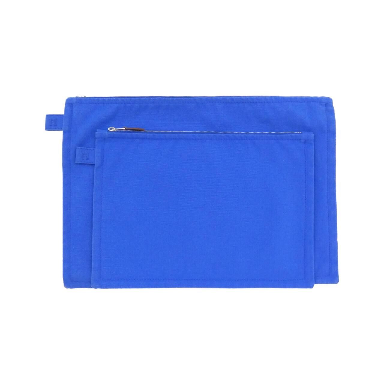 Hermes Flat Pouch Blue