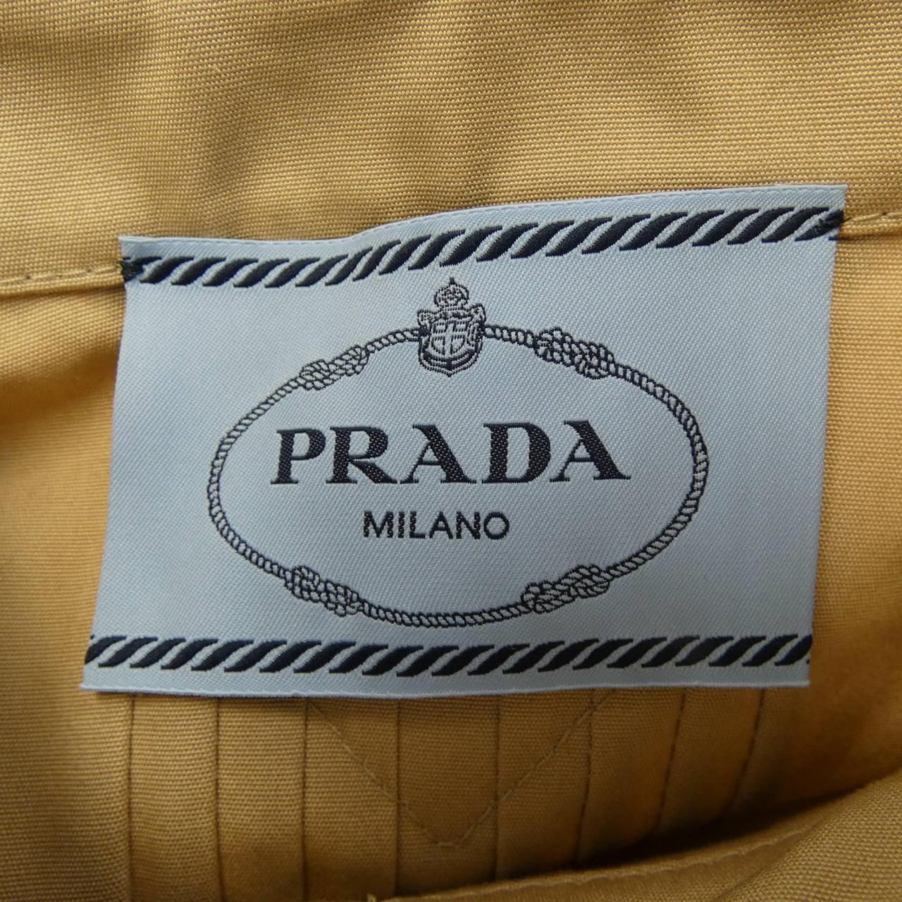 Prada Cropped Poplin Jacket Triangle Logo — view 4