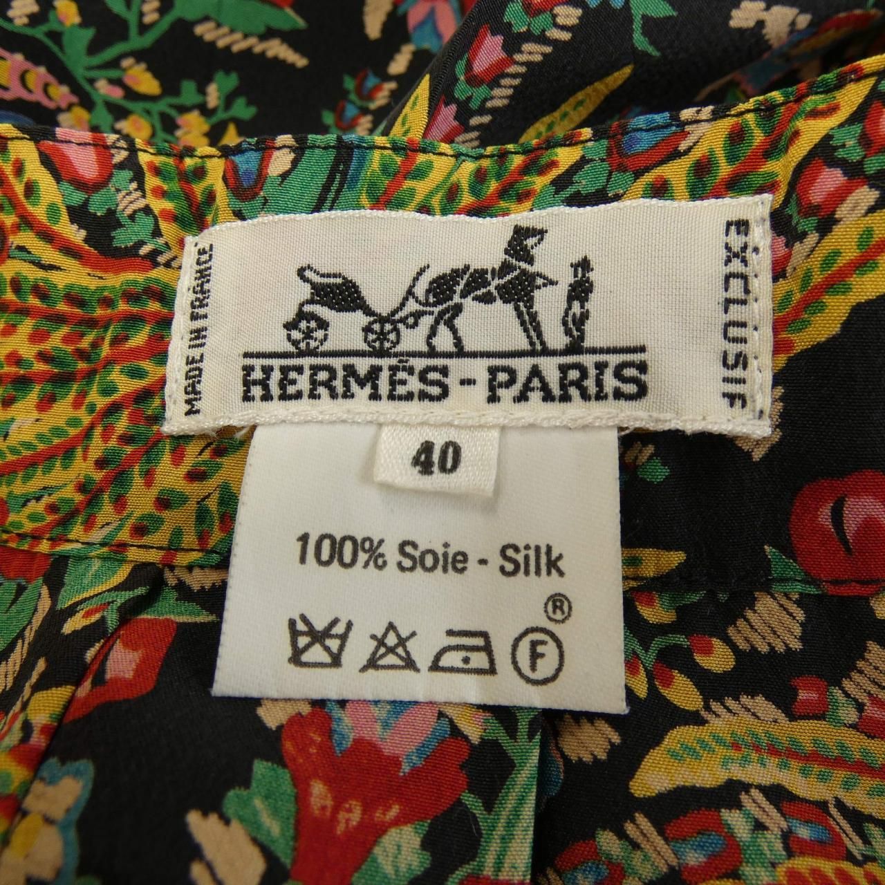 Hermes Vintage Skirt Black — view 3