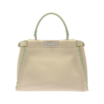 Fendi Peekaboo Bag Handbag Silver — view 2