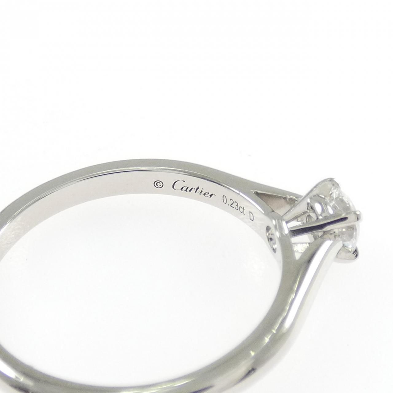 Cartier Solitaire Ring Silver — view 4