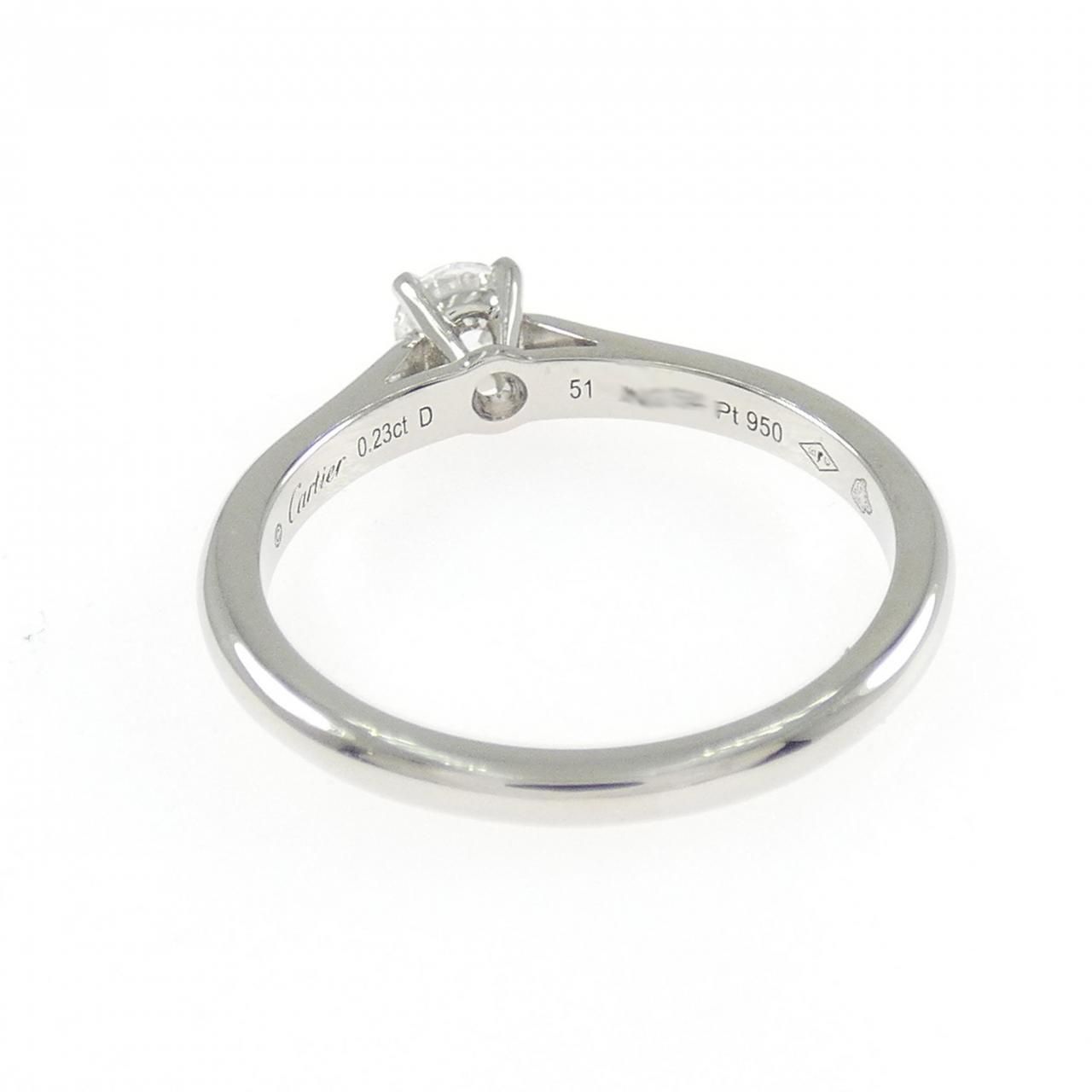 Cartier Solitaire Ring Silver — view 3