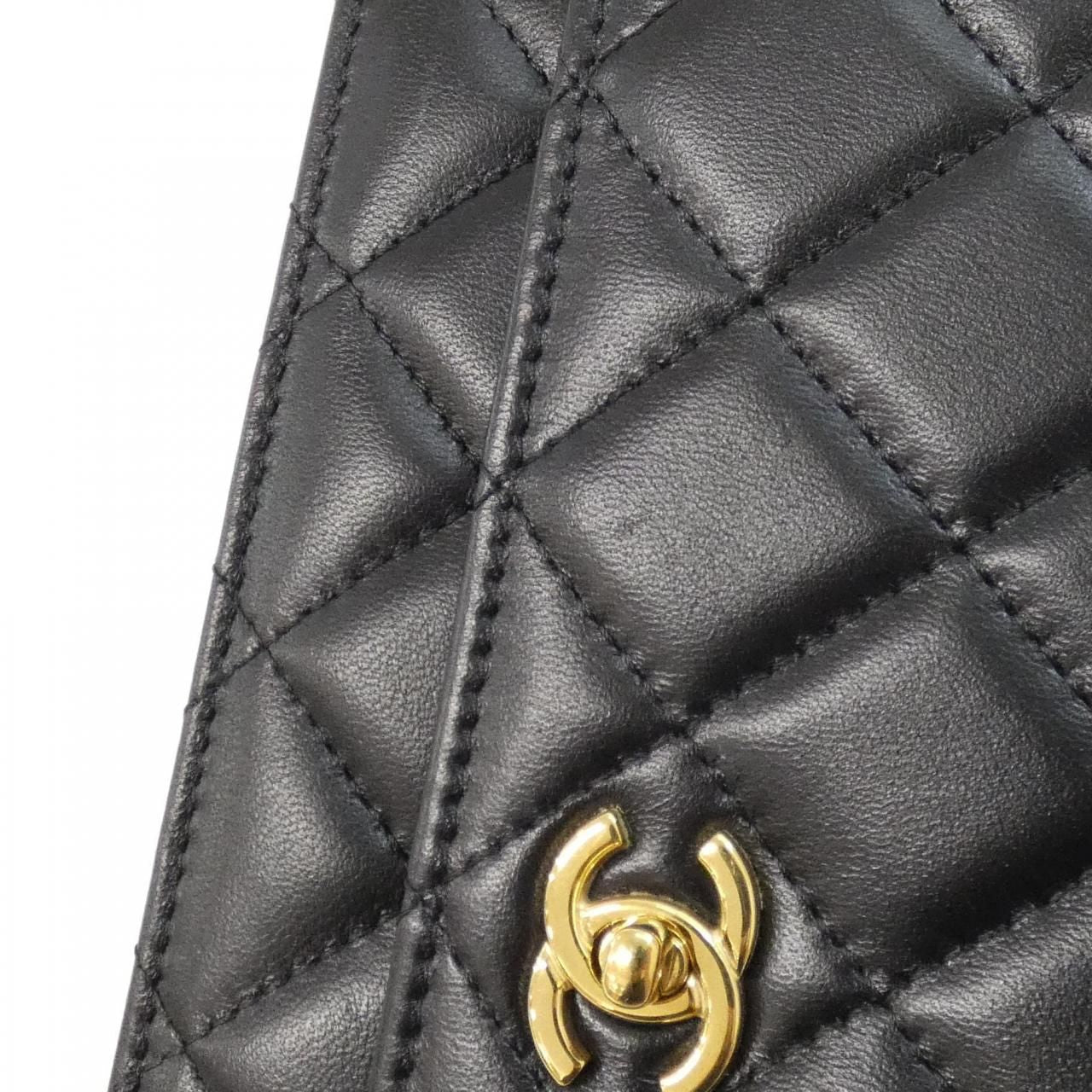 Chanel Chain Shoulder Bag Black — view 4