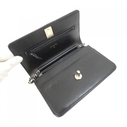 Chanel Chain Shoulder Bag Black — view 7