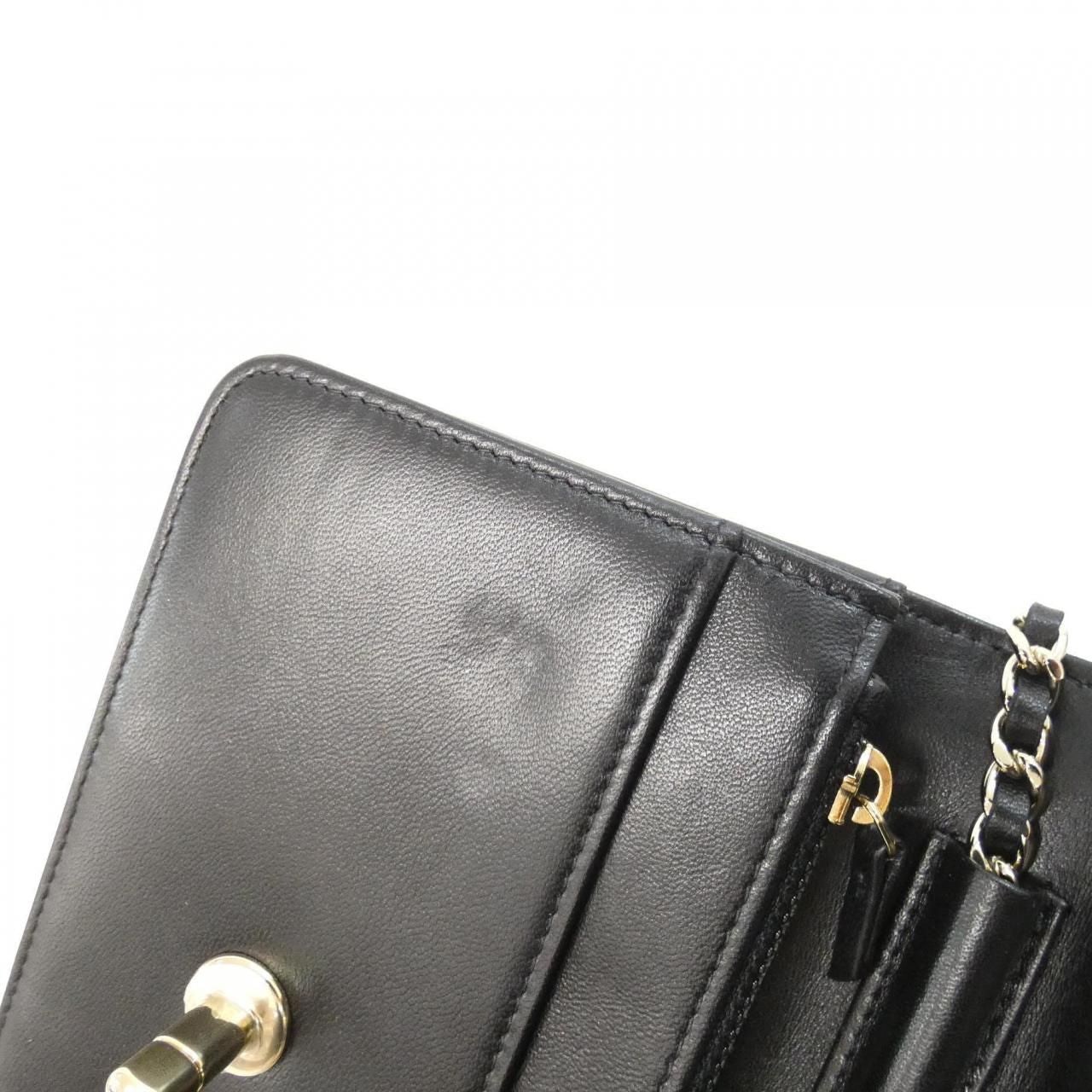 Chanel Chain Shoulder Bag Black — view 8