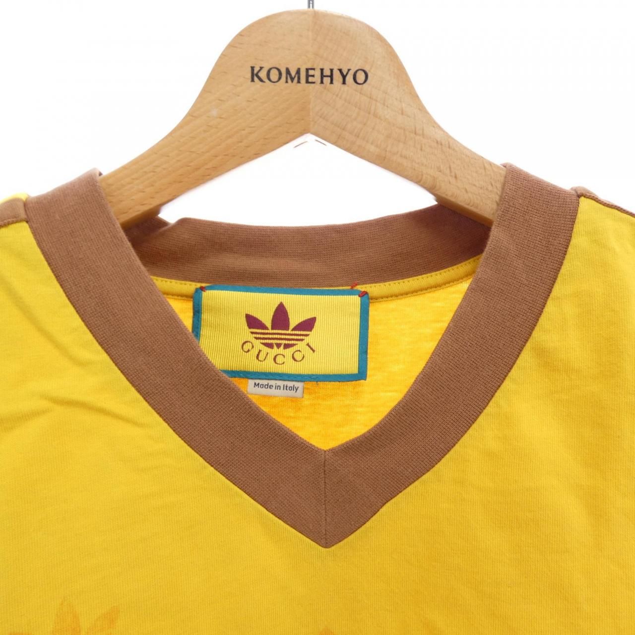 Gucci Adidas T-Shirt Yellow — view 5