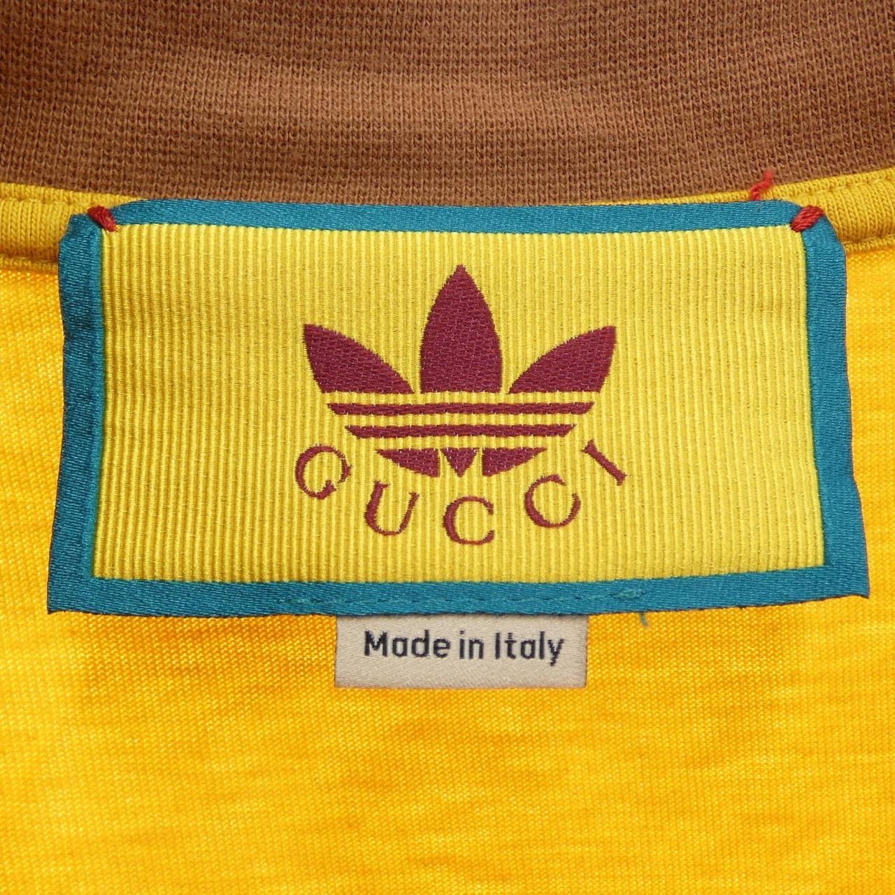 Gucci Adidas T-Shirt Yellow — view 4
