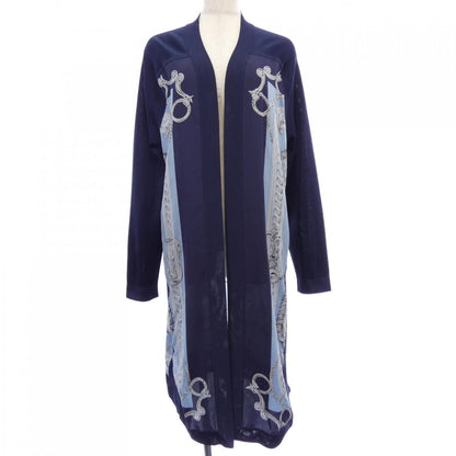 Hermes Long Cardigan Navy
