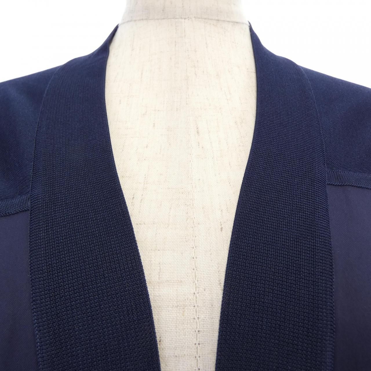 Hermes Long Cardigan Navy — view 6